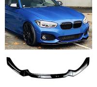 HOCAH Diffusore dello Spoiler del divisore del Labbro del paraurti Anteriore dell'auto per BMW Serie 1 F20 F21 M-Pack 118 120 M135i M140i 2015-2019, 3 Pezzi/Set plastica ABS,Gloss Black