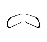 HOCAH Kit griglia di sfiato Laterale del diffusore dello Spoiler del Labbro del paraurti Anteriore dell'auto per Mercedes Benz CLA C117 CLA200 CLA220 2016-2019, Nero Lucido plastica ABS,①