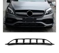 HOCAH Kit griglia di sfiato laterale del diffusore dello spoiler del labbro del paraurti anteriore dell'auto per Mercedes Benz Classe A W176 A45 AMG 2016 2017 2018, Nero Lucido,④