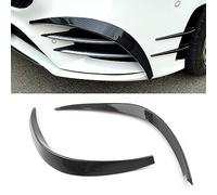 HOCAH Paraurti Anteriore Auto Splitter Laterale Fendinebbia Griglia Presa d'Aria Coperchio Presa d'Aria per Mercedes Benz W177 A180 A200 2019-2023, Accessori Esterni,Carbon Fiber Look