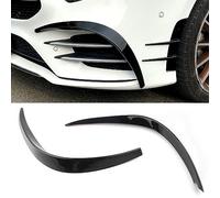 HOCAH Paraurti Anteriore Auto Splitter Laterale Fendinebbia Griglia Presa d'Aria Coperchio Presa d'Aria per Mercedes Benz Classe A W177 A180 A200 2019-2023, Accessori Esterni,Glossy Black