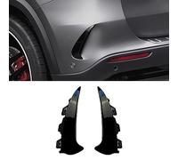 HOCAH Paraurti Posteriore per Auto Splitter Laterale Presa d'Aria Copertura per sfiato per Mercedes Benz Classe GLA H247 GLA200 GLA260 GLA35 AMG 2020+,Glossy Black