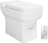 HOCANFLO Toilette a un pezzo - WC a pavimento, design monopezzo, con doppio lavello, sistema di sollevamento per WC con trituratore, ceramica, Bianco