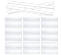 Hocansen 100 Pezzi Bastoncini Stick Colla Caldo 7x100mm Bastoncini di Colla Stick Hot Melt Trasparente Barre di Gomma Termiche Bastone Della Colla per Pistola Fai da Te (RJB/7x100)