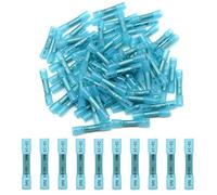 Hocansen 100 Pezzi Connettori per Cavi Terminali Termorestringenti Crimp Connettore Elettrico Set Filo Connettore Impermeabile (RST/Blue)
