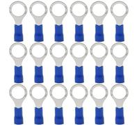 Hocansen 100 Pezzi Terminale Connettori ad Anello M8 Ring Crimp Connettori Elettrici a Occhiello Anello Crimpatrice Crimp Terminale Set per Fili (PR8/Blue)