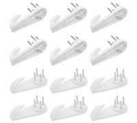 Hocansen 20 Pezzi Ganci per Quadri Muro Invisibili Ganci per Foto 5cm Antitraccia Gancio per Parete Plastic Ganci per Chiodi Bianco Ganci per Cornici per Appendere Pareti (50x20x10/XK-SL)