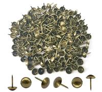Hocansen 200 Pezzi Chiodi Tappezzeria 11x17mm Push-Pin Rotonda Tappezzeria Puntine per Pollice Decorative per Divani e Mobili (Bronze/TD-SF)