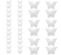 Hocansen 4 Pezzi Farfalla di Carta 3D Bianco Ghirlanda Farfalle Decorativo Festa Striscione Decorazioni Carta Farfalle da Appendere Banner per Matrimoni, Compleanni (White/ZHD)