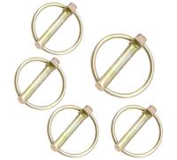 Hocansen 5 Pezzi Spine Coppiglie ad Anello 8x45mm Zinc Plated Carbon Steel Detent Pins Anelli di Traino o Fissaggio per Carrozzeria (OX/8x45mm)