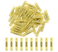 Hocansen 50 Pezzi Connettori per Cavi Terminali Termorestringenti Crimp Connettore Elettrico Set Filo Connettore Impermeabile (RST/Yellow)