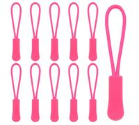 Hocansen 50 Pezzi Cordino Cerniera Lampo Zipper Puller 66mm Etichetta Nylon Cord Cerniera Tiretto Sostituzione Tira Zip Estensione per Zaini Giacche (LLS/Dark Pink)