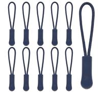 Hocansen 50 Pezzi Cordino Cerniera Lampo Zipper Puller 66mm Etichetta Nylon Cord Cerniera Tiretto Sostituzione Tira Zip Estensione per Zaini Giacche (LLS/Dark Blue)