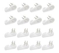Hocansen 50 Pezzi Ganci per Quadri Muro Invisibili Ganci per Foto 3cm Antitraccia Gancio per Parete Plastic Ganci per Chiodi Bianco Ganci per Cornici per Appendere Pareti (30x15x5/XK-SL)