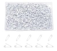 Hocansen 500 Pezzi Spille da Balia 20mm Mini Spille Balia Spille di Sicurezza Piccole per Arti Mestieri, Cucito, Abbigliamento（White/20mm）