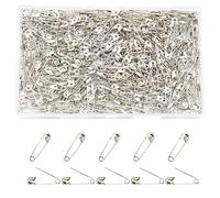 Hocansen 500 Pezzi Spille da Balia 20mm Mini Spille Balia Spille di Sicurezza Piccole per Arti Mestieri, Cucito, Abbigliamento（Sliver/20mm）