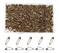 Hocansen 500 Pezzi Spille da Balia 20mm Mini Spille Balia Spille di Sicurezza Piccole per Arti Mestieri, Cucito, Abbigliamento(Bronze/20mm)