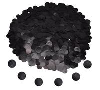 Hocansen 50g/1.76oz Coriandoli Rotondi 15mm Multicolori Table Confetti Paillettes Scintillanti Coriandoli da Tavolo Coriandoli a Punti Decorazione per Palloncini,Matrimoni,Festa (Black/ZX-YX)