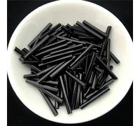 HOCEDO 100 Pz/Borsa 2.5 * 20mm Formato Lungo Argento Nucleo di Vetro Seme Bugle Perline Tubo per Gioielli Indumento Braccialetto Fai da Te Accessori Artigianali