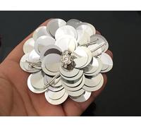 HOCEDO 20 pz/Lotto Paillettes Fatti A Mano Perline Fiore Applique Toppe, Fermagli per Capelli, Borse, Spilla, Vestiti da Cucire, Colla su Accessorio Fai da Te