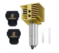 HOCENWAY High Speed Ottone A1 Mini Hot End A1 Extrusion Head Kit con filettatura 0,4 mm ugello in acciaio temprato, 2 calzini in silicone compatibili con BambuLab A1, A1 Min 3D parti della stampante