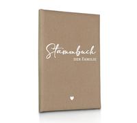 Hochzeitideal - Libro di famiglia della serie 303 - 21,0 cm x 15,0 cm - Rilegatura in lino per matrimonio, libro di famiglia con meccanismo a 6 anelli per documenti con fori pubblici