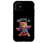 Hockessin Delaware USA - Simpatico gatto ballerino colorato Custodia per iPhone 11
