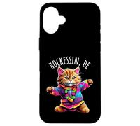 Hockessin Delaware USA - Simpatico gatto ballerino colorato Custodia per iPhone 16 Plus