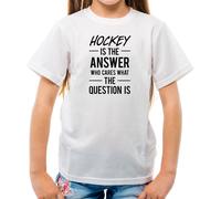 Hockey È Answer Who Cares What Il Domanda È - T-Shirt - Campo Ice