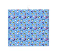 Hockey Elements Tappetino scolapiatti creativo con stampa fantasia per cucina assorbente riutilizzabile scolapiatti lavello rack utensili tavolo