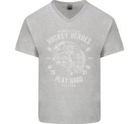 Hockey Heroes Street Ice Maglietta In Cotone A V Per Uomo
