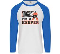 Hockey I'M Un Custode Divertente Ghiaccio Strada Uomo L/S Baseball T-Shirt