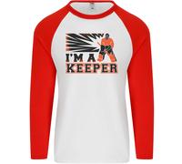 Hockey I'M Un Custode Divertente Ghiaccio Strada Uomo L/S Baseball T-Shirt