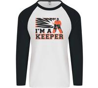 Hockey I'M Un Custode Divertente Ghiaccio Strada Uomo L/S Baseball T-Shirt