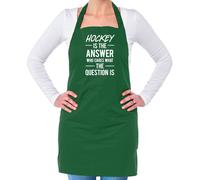 Hockey Is The Answer Who Cura What Question - Unisex Adulti Grembiule - Campo