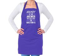 Hockey Is The Answer Who Cura What Question - Unisex Adulti Grembiule - Campo