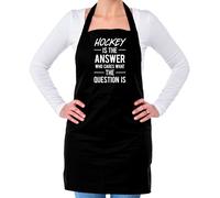 Hockey Is The Answer Who Cura What Question - Unisex Adulti Grembiule - Campo