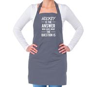 Hockey Is The Answer Who Cura What Question - Unisex Adulti Grembiule - Campo