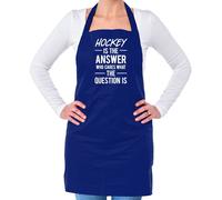 Hockey Is The Answer Who Cura What Question - Unisex Adulti Grembiule - Campo
