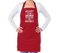 Hockey Is The Answer Who Cura What Question - Unisex Adulti Grembiule - Campo