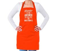 Hockey Is The Answer Who Cura What Question - Unisex Adulti Grembiule - Campo