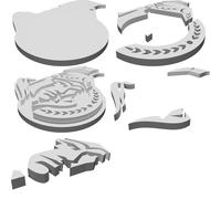 Hockey Ornament Ottawa Senators Multi-Color 3D Printed Christmas Tree Decoration