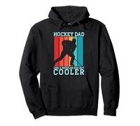 Hockey papà Come Un papà Normale ma più Fresco Divertente Padre Meme Felpa con Cappuccio