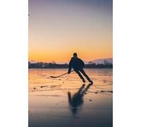 Hockey Player's Journal: 120 Custom Hockey Lined Pages, 6 x 9 inches, Matte Finish Cover, Great Gift For Anyone!