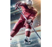 Hockey Player's Notebook: 120 Custom Hockey Lined Pages, 6 x 9 inches, Matte Finish Cover, Great Gift For Anyone!