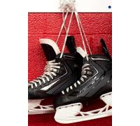 Hockey Skates Journal: 120 Custom Hockey Lined Pages, 6 x 9 inches, Matte Finish Cover, Great Gift For Anyone!