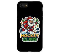 Hockey su ghiaccio Babbo Natale Buon Natale Divertente Giocatore Amante Custodia per iPhone SE (2020) / 7/8