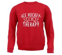 Hockey su Ghiaccio È My Therapy - Adulti Felpa/Maglione - Player Puck Icehockey