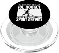 Hockey su ghiaccio è per persone intelligenti Uomini Donne Giocatore di hockey su ghiaccio PopSockets PopGrip per MagSafe