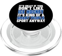 Hockey su ghiaccio è per persone intelligenti Uomini Donne Giocatore di hockey su ghiaccio PopSockets PopGrip per MagSafe